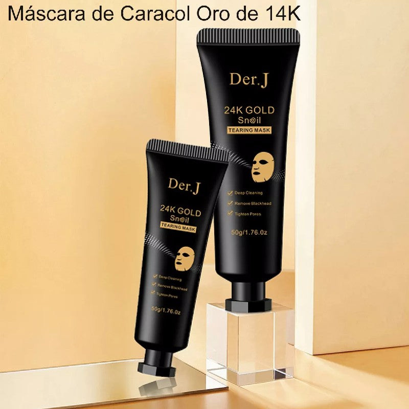 MÁSCARA EXFOLIANTE CON LÁMINA DE ORO DE 24 QUILATES