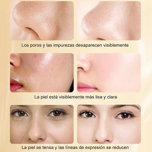 MÁSCARA EXFOLIANTE CON LÁMINA DE ORO DE 24 QUILATES