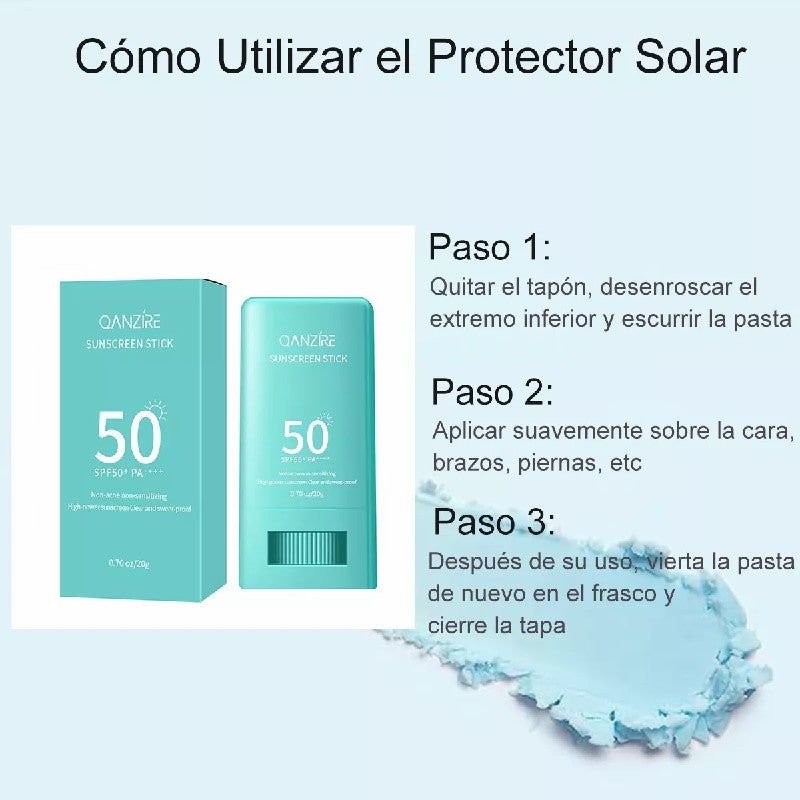 BLOQUEADOR SOLAR EN BARRA SPF 50 BLOQUEADOR FACIAL CORPORAL